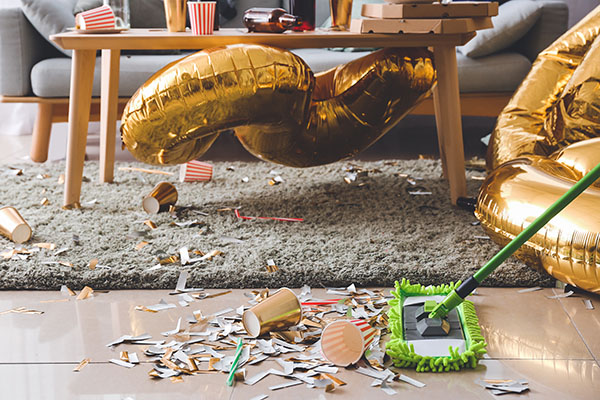 Cleaning Up After a Party